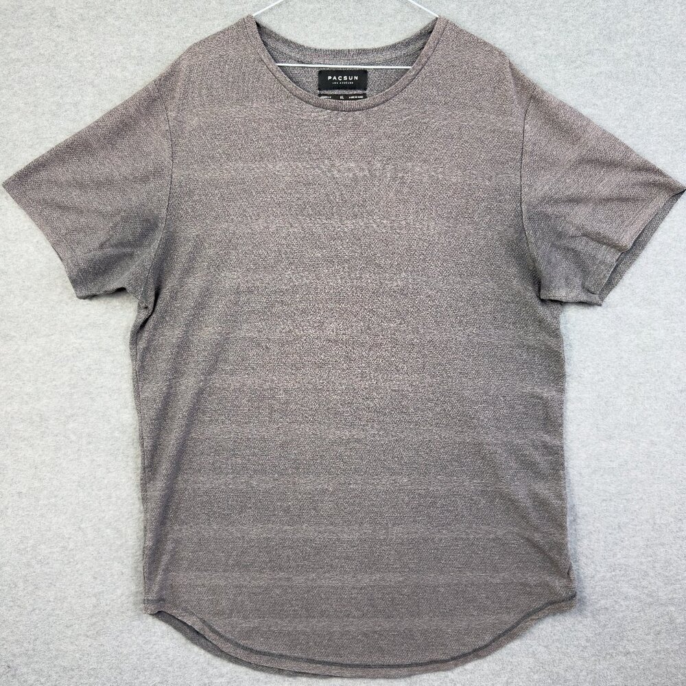 PACSUN Los Angeles Heathered Gray Longer Fit Tee XL Athleisure - Surf and Skater